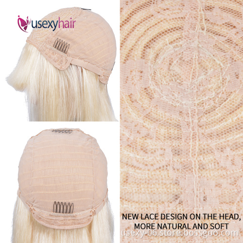 Large Stock cheap Black and 613 Blonde Machine Made Human Hair Wigs 8-14 Inch Glueless Bob Short Wig For Black Women